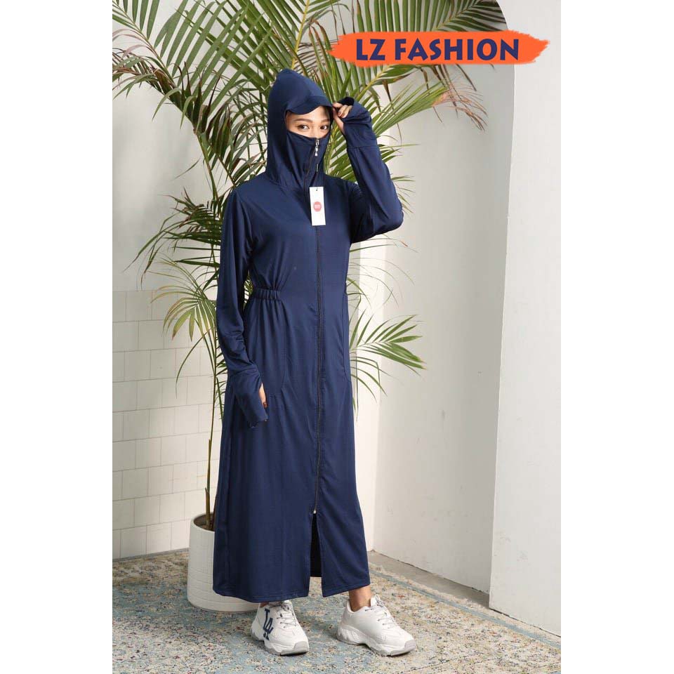 [Hình Thật] Áo khoác chống nắng nữ toàn thân thời trang chất vải thun kim cương thông hơi - LZ FASHION - HN003