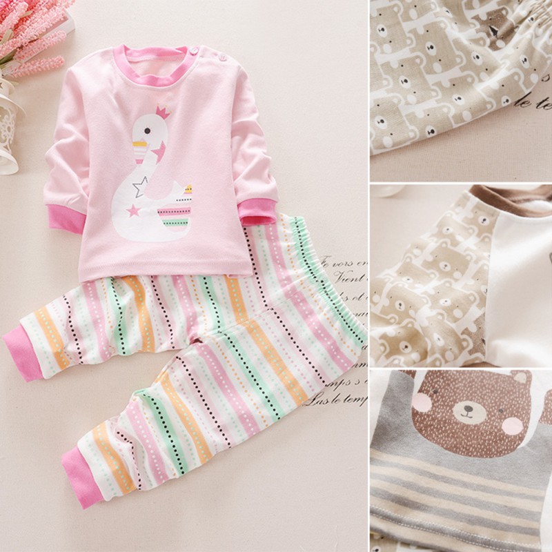 Set áo+quần dài hoạ tiết hoạt hình cho bé