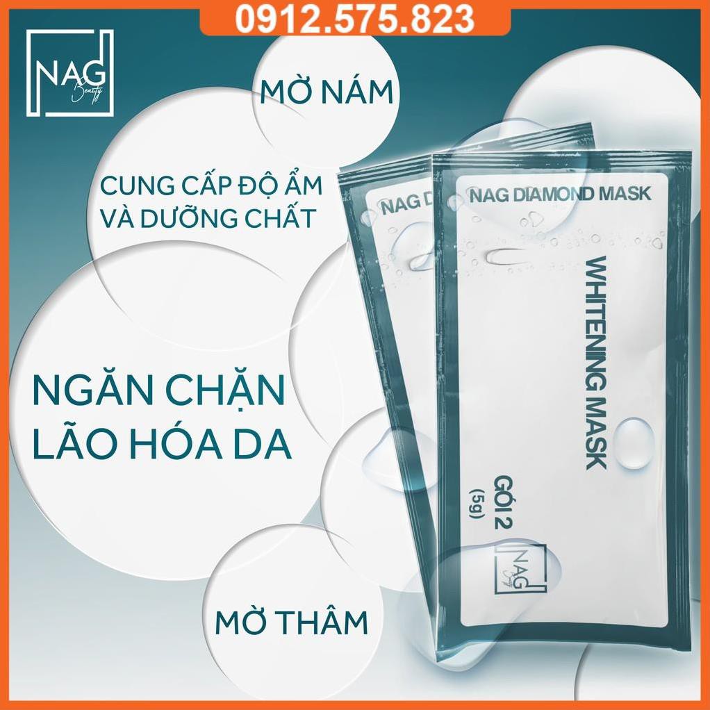 [SẢN PHẨM DÙNG THỬ] BỘ SẢN PHẨM mặt nạ NAG DIAMOND MASK-Thải độc, dưỡng trắng da mặt toàn diện/DETOX MASK-WHITENING MASK