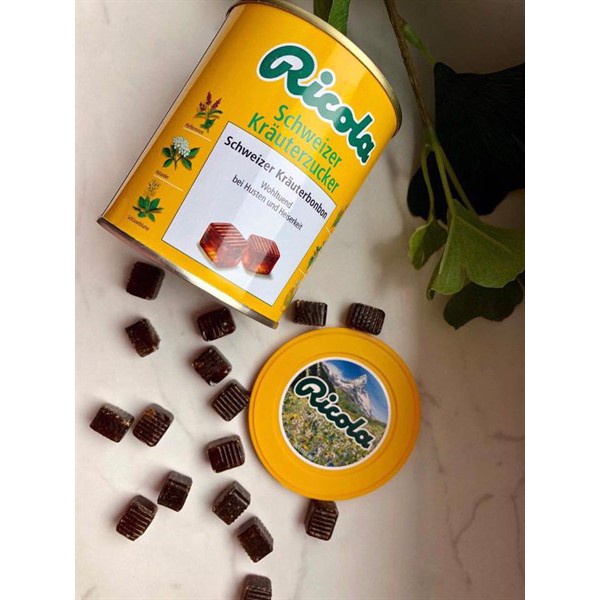 Kẹo ngậm thảo dược giảm ho khàn giọng Ricola ( DATE : 31/5/2024 )