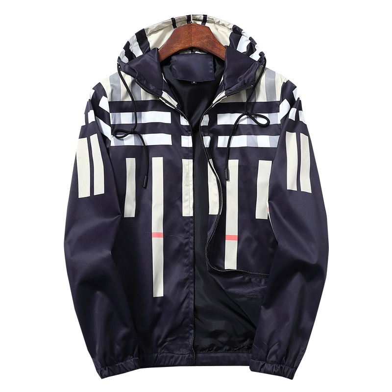 BOMBER JACKET GIÓ BURBERRY ĐEN SỌC TRẮNG - ÁO KHOÁC GIÓ BBR HỌA TIẾT NỔI BẬT MỚI NHẤT THU ĐÔNG 2022