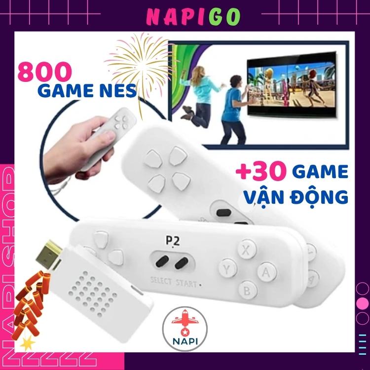 Máy chơi game stick NES 800 trò chơi + 30 Game vận động điện tử 4 nút không dây HDMI Y2 FIT