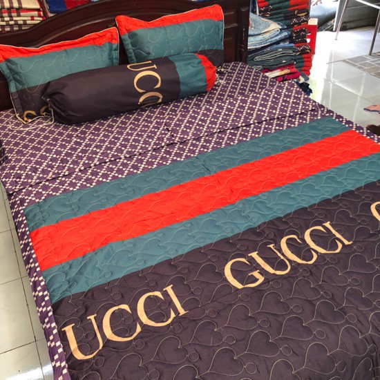 Bộ ga gối poly 1,6m GUCCI