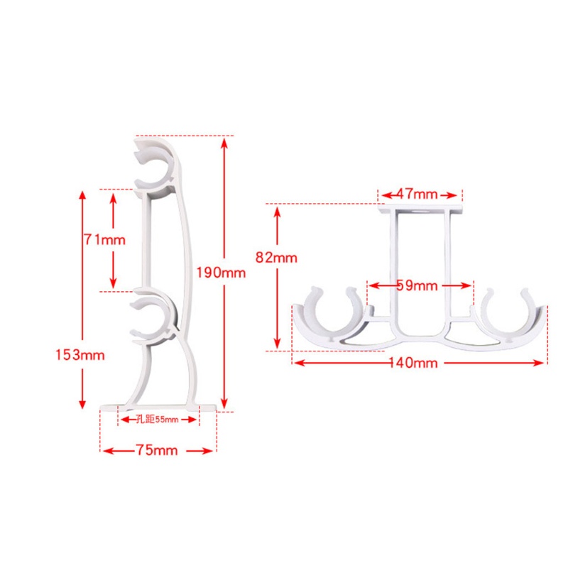 1 Giá Đỡ Thanh Treo Rèm cửa sổ Tiện Lợi
