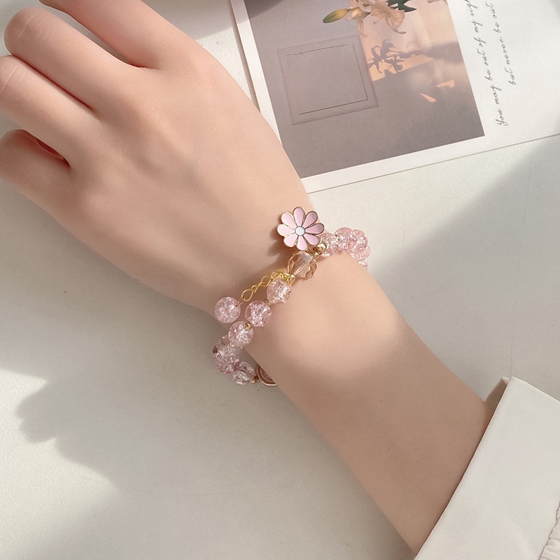 Vòng đeo tay hợp kim thiết kế thời trang phong cách Hàn Quốc