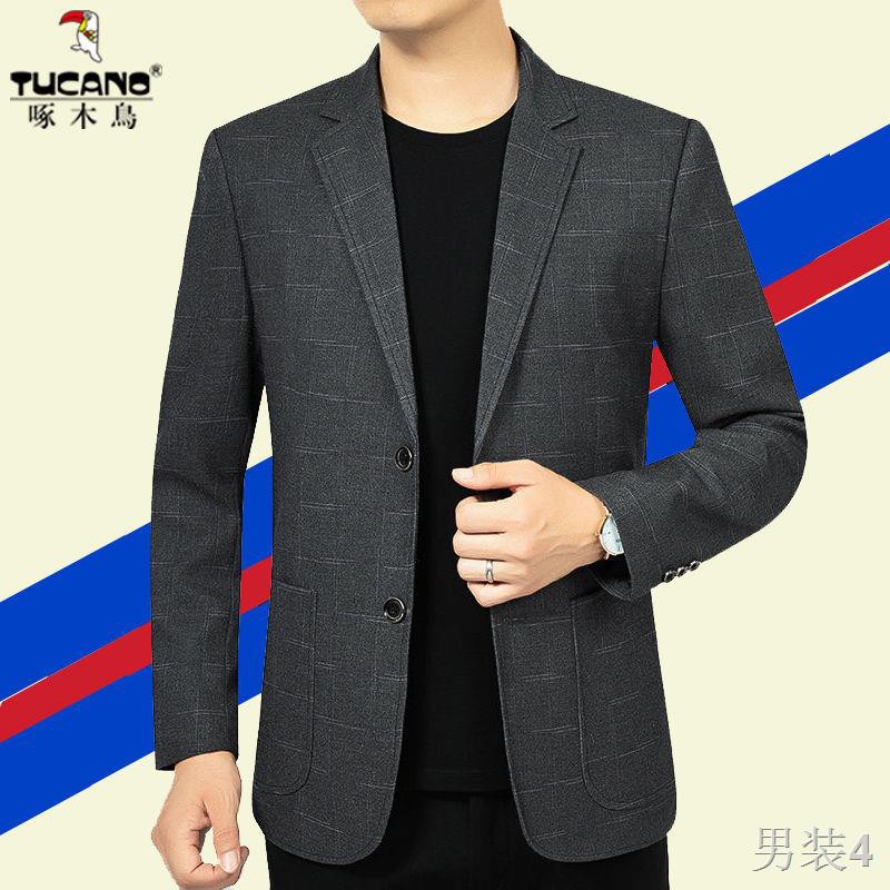 Bộ quần áo nam mới Gõ kiến ​​trúc casual suit khoác 2021 mùa xuân đơn phong cách, vest hàng hiệu cao cấp phiên b