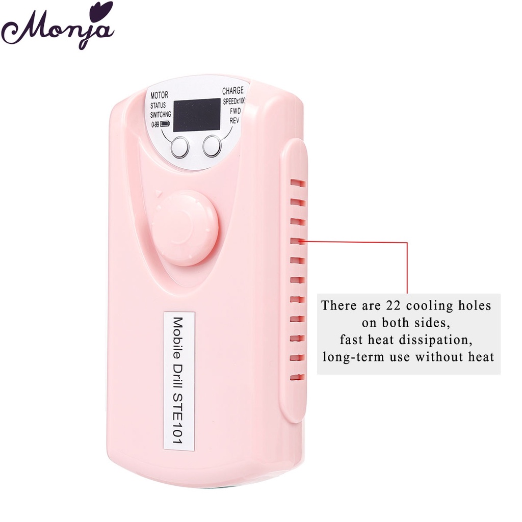 MONJA Máy Mài Móng Tay 30000 RPM Có Thể Sạc Lại Tiện Dụng Chất Lượng Cao