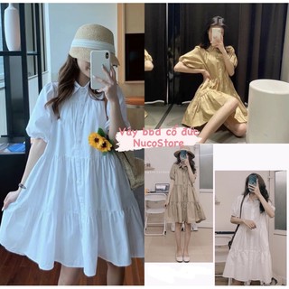 Váy Babydoll cổ đức tiểu thư - Đầm Babydoll siêu xinh