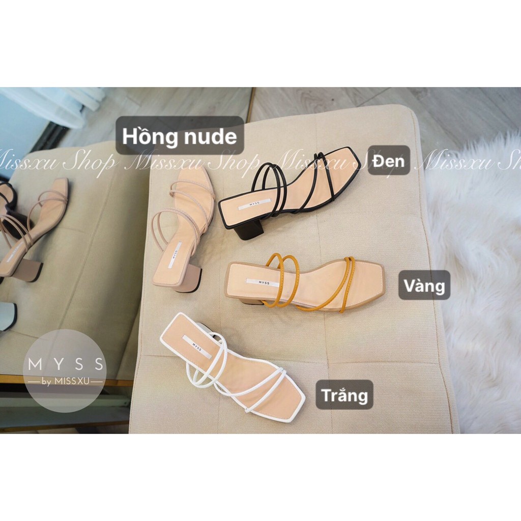 Giày guốc nữ 5cm dây mảnh thời trang MYSS - CG76
