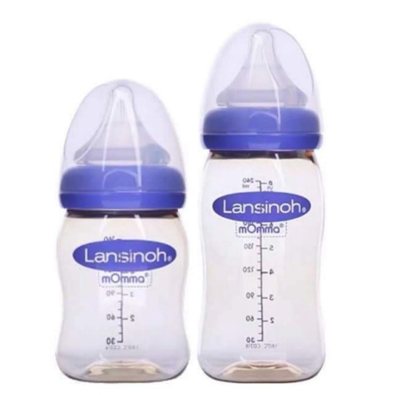 Bình sữa Lansinoh momma 160ml/240ml hàng chuẩn cho bé