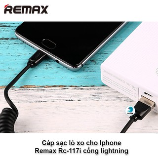 Cáp sạc lò xo Remax RC-117m, RC-117a - cho Android