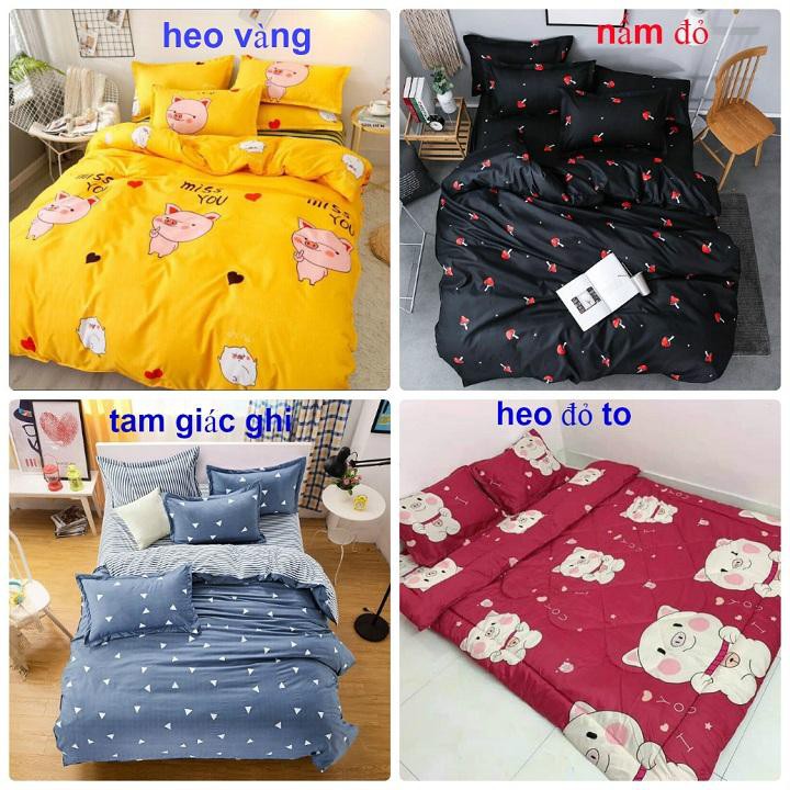 rẻ vô địch Bộ ga gối 1m5 cotton poly BGG02028