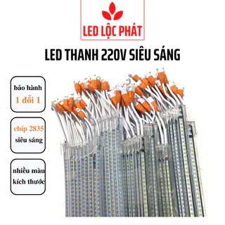 Led thanh 220v siêu sáng 1m 50cm 30cm