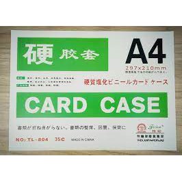 5 tấm Card case treo tài liệu trong suốt khổ A4