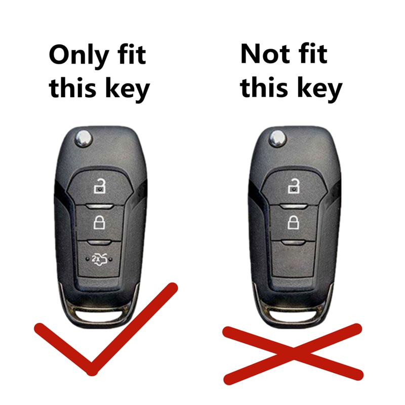 Ốp Bọc Chìa Khóa Xe Hơi Ford Fusion Fiesta Escort Mondeo Everest Ranger Max Kuga Focus Ecosport