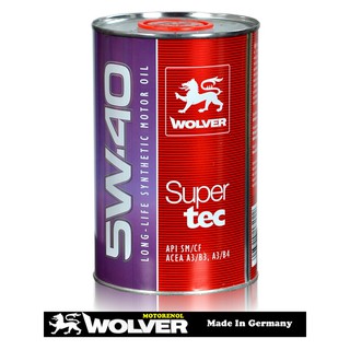 NHỚT XE TAY GA WOLVER SUPERTECH 5W40 (1 LÍT)