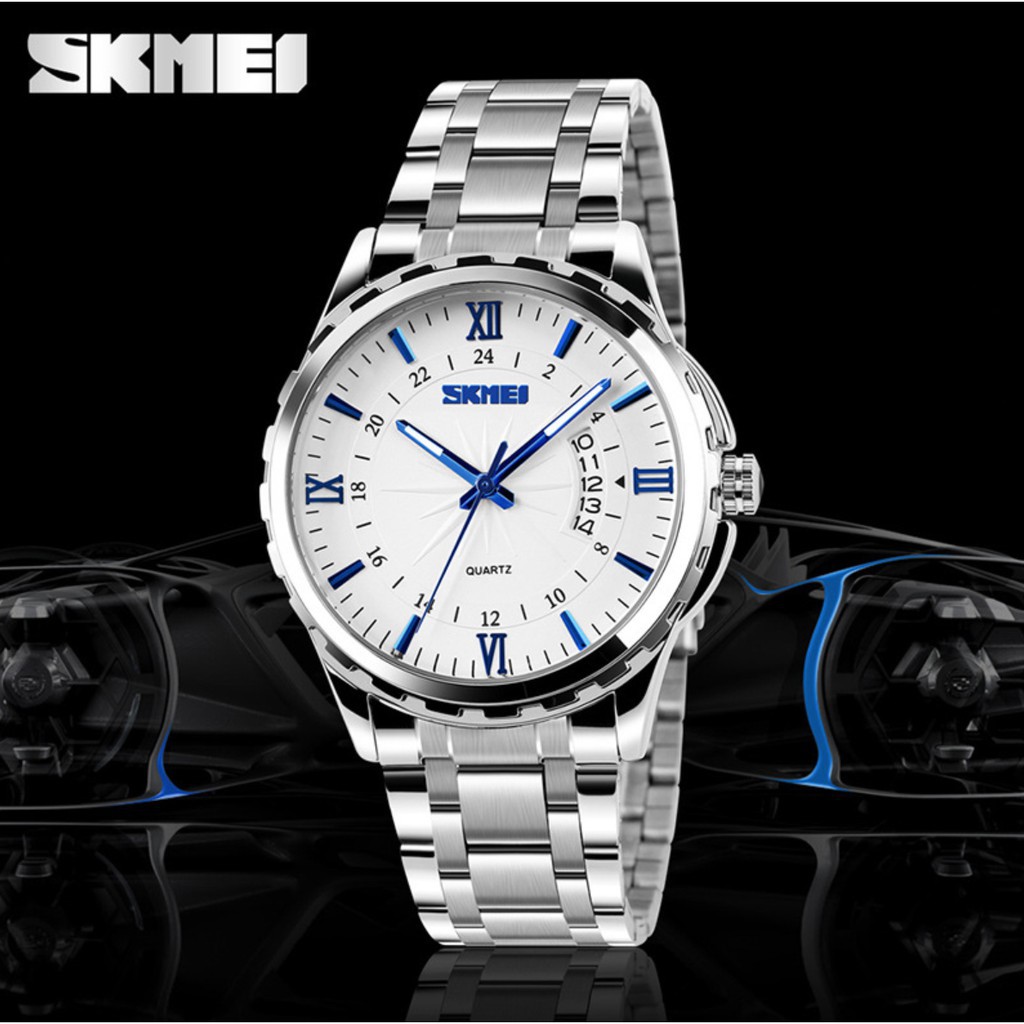 [Tặng vòng tay]Đồng hồ nam SKMEI thời trang chính hãng dây thép chống gỉ SK9069
