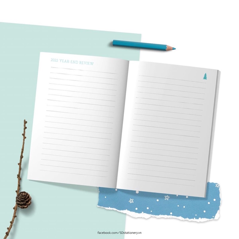 Sổ lịch planner B6 SDstationery LIFE and NATURE 24 tháng 2021-2022