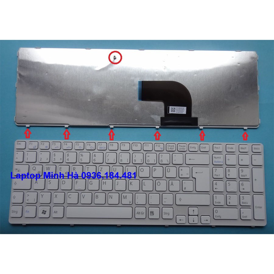 Bàn phím laptop Sony Vaio SVE15 SVE-15 SVE151 SVE1511 SVE15115 SVE15116 SVE15117 ve151g11m sve1512q1ew sve1512h6ew