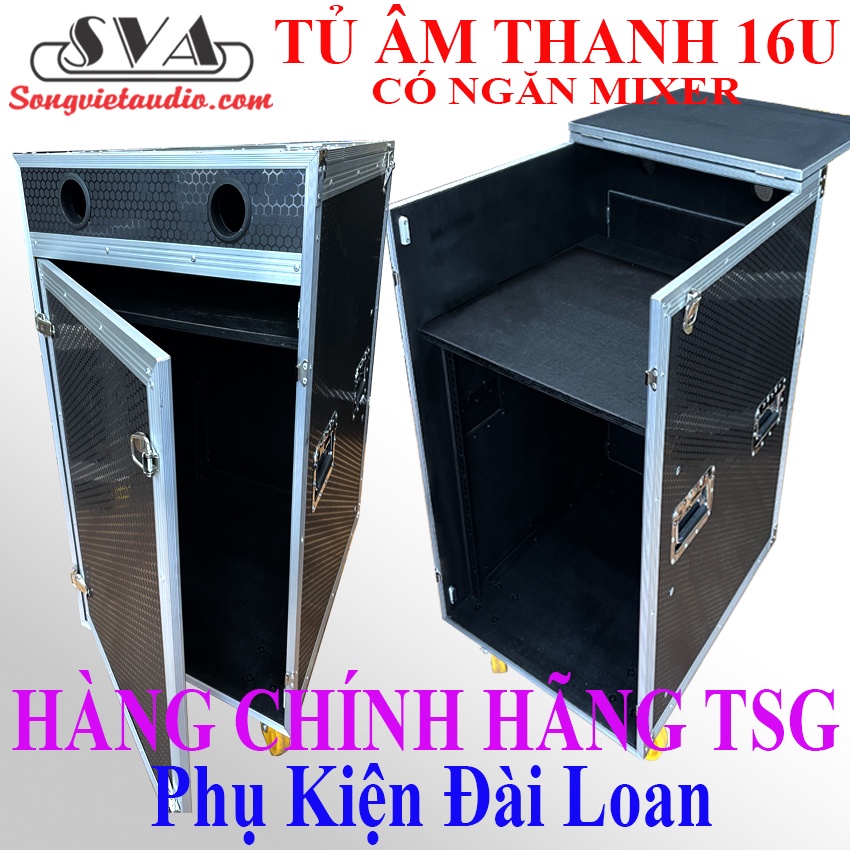 TỦ ÂM THANH 16U VN CÓ NGĂN MIXER PHỤ KIỆN TAIWAN