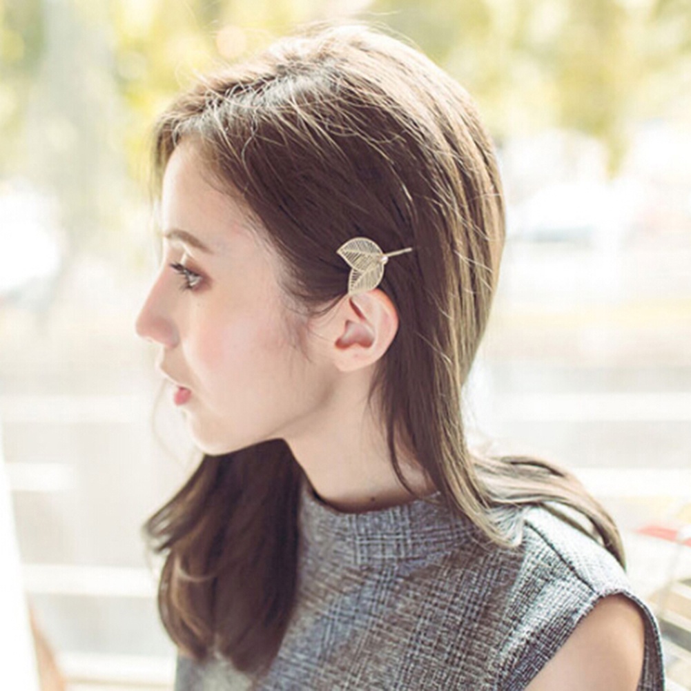 Kẹp tóc hình chiếc lá thanh lịch cho nữ