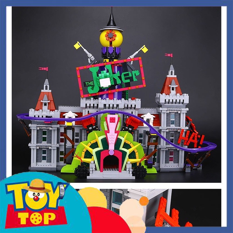 Đồ chơi lắp ráp ghép Batman người dơi căn cứ Joker Manor hang ổ của gã hề xếp hình Eagle 660301 mô phỏng 70922