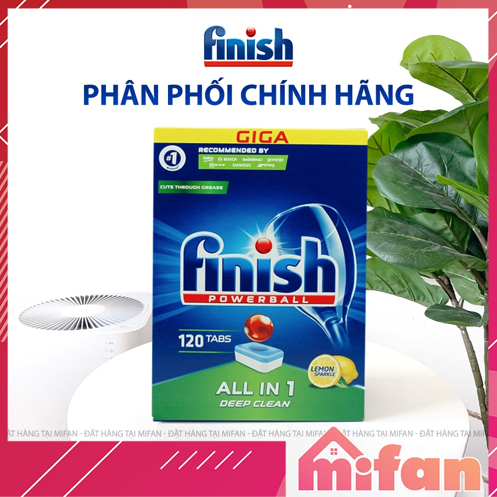 Viên Rửa Bát FINISH ALL IN ONE - 100 Viên/Hộp MEGA - Finish All In 1 Dishwasher Tablets - MIFAN PHÂN PHỐI CHÍNH HÃNG