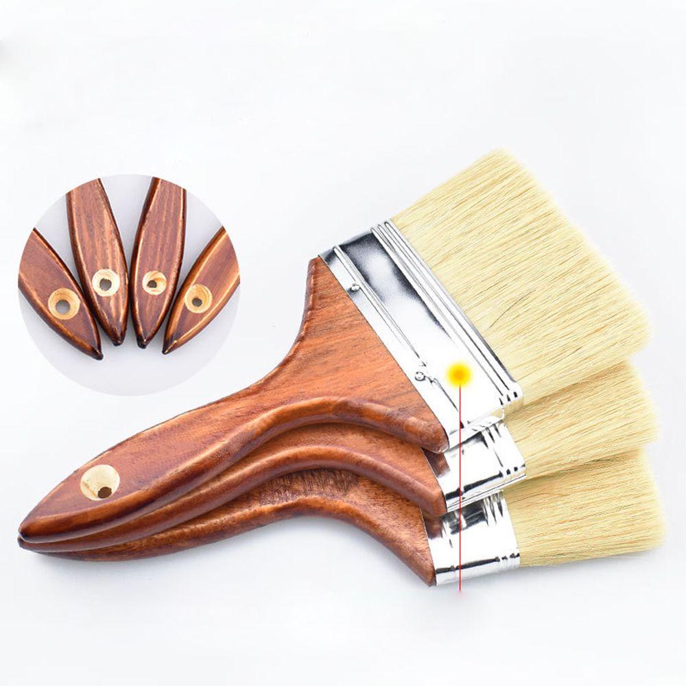Cọ Vẽ Trang Trí Tường / Nướng Bbq Tay Cầm Bằng Gỗ Bền Bỉ