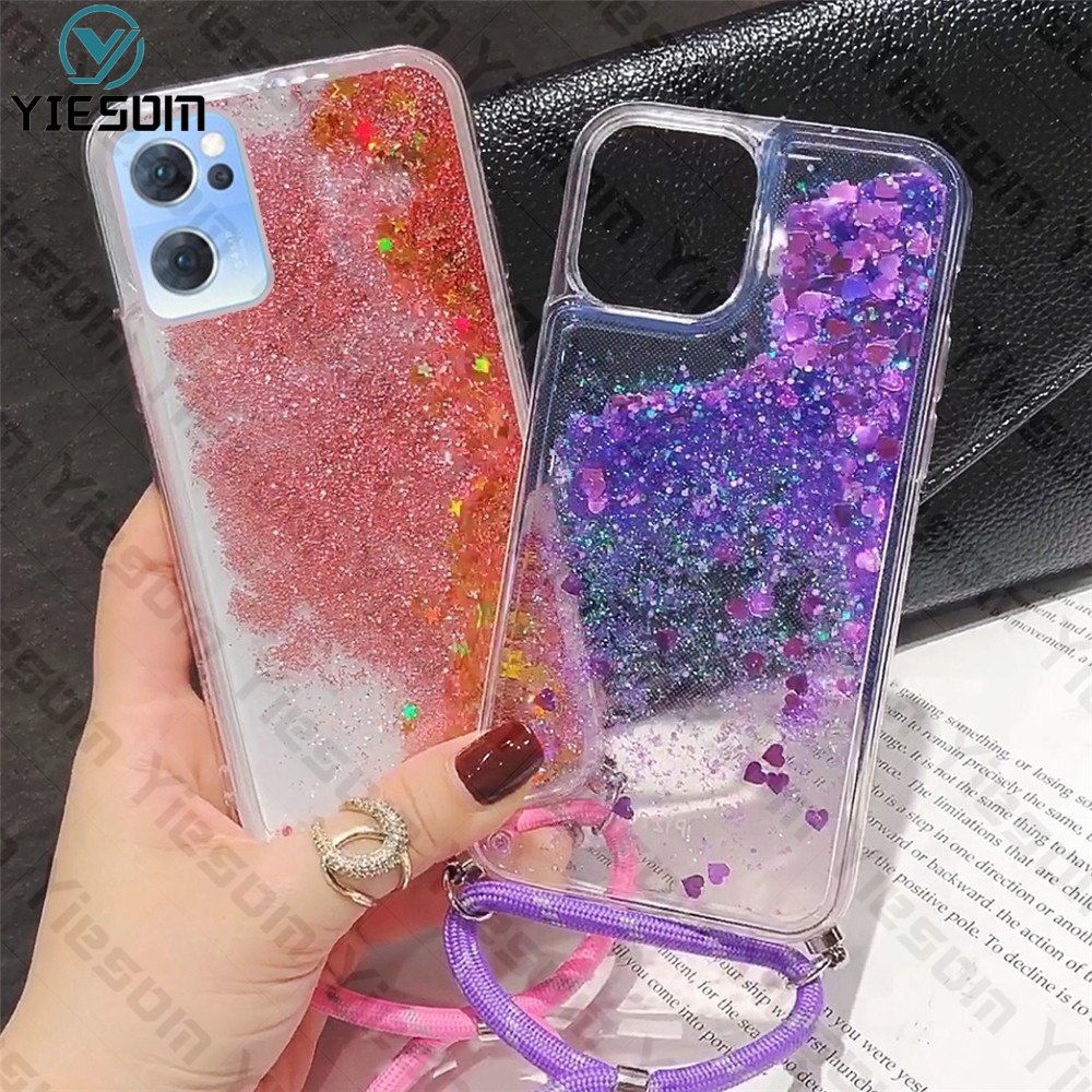 Ốp Lưng Kim Tuyến Nước Nhiều Mẫu Mã Cho Điện Thoại OPPO Reno 7 6 5 5F 4 4G 4F 4Z 3 2F 2 F5 F7 F9 F11 Pro