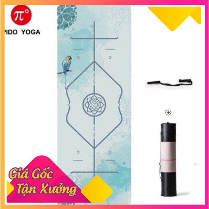 Thảm tập Yoga PIDO Họa tiết 6mm Cao Cấp -Tặng kèm túi đựng