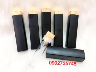 Lọ chiết nước hoa 20ml đen vuông