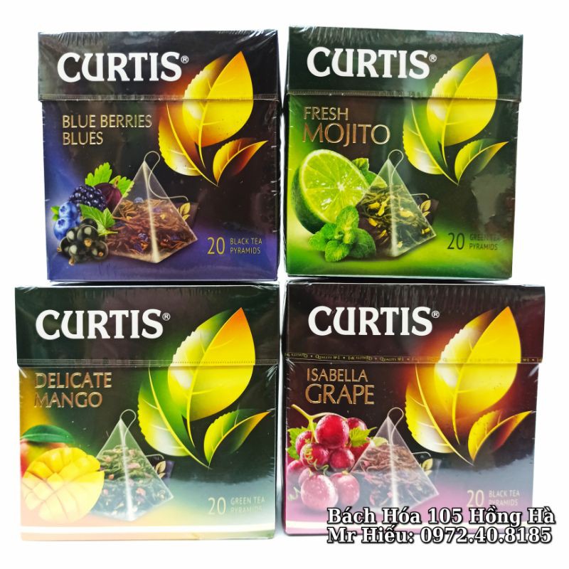 Trà Curtis Nga hộp giấy các vị