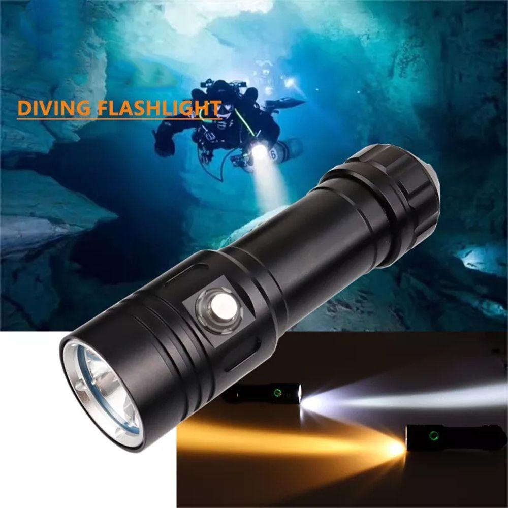 PISTA Đèn Pin Lặn Chống Thấm Nước Kèm Dây Đeo Tay Tiện Dụng