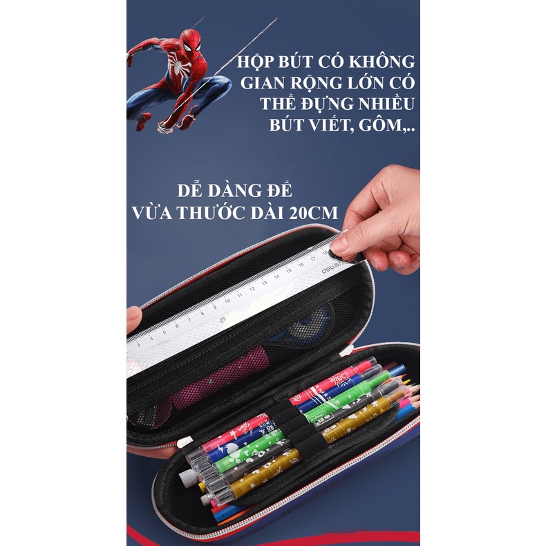 Hộp bút 3D in hình xe đua độc đáo kích thước lớn chống thấm nước phù hợp cho bé trai - VLHB05