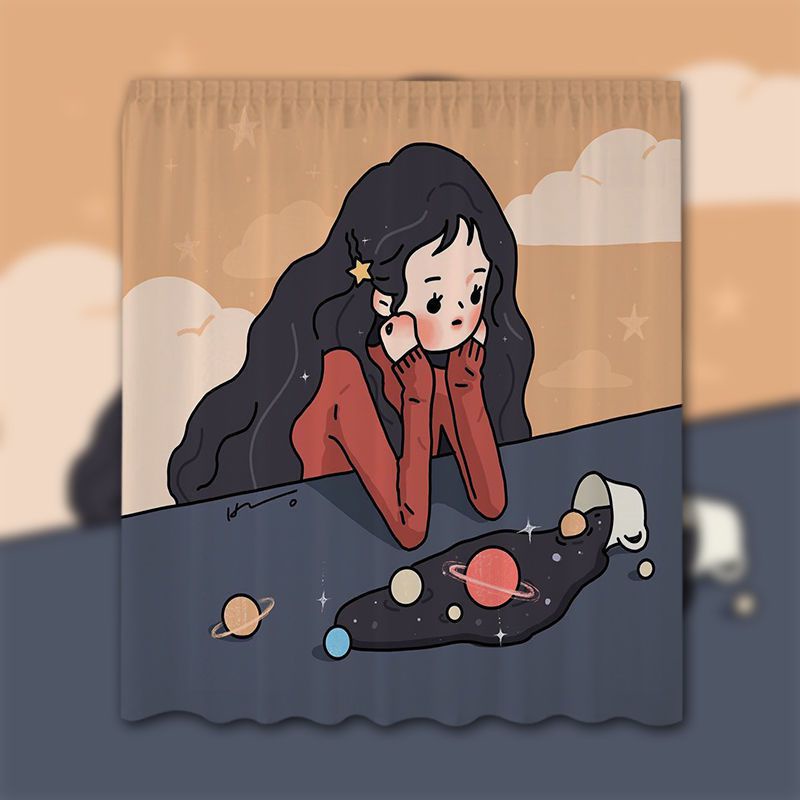 Mẫu rèm cửa dán tường dễ dàng vệ sinh trang trí phòng