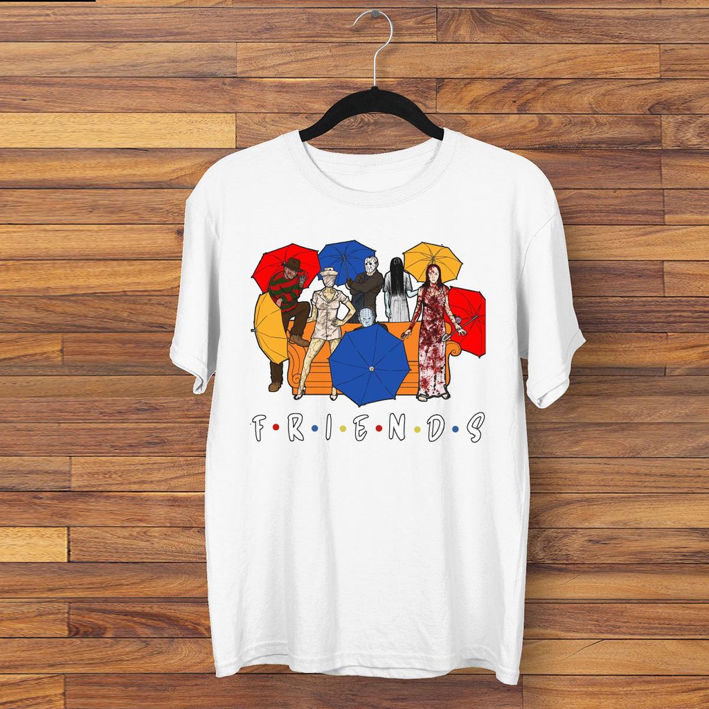 ÁO THUN friends horror movie creepy halloween UNISEX NAM NỮ THỜI TRANG AOMI PHONG CÁCH HÀN QUỐC TAY NGẮN TAY LỠ CÓ SẴN