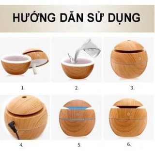 Đèn xông tinh dầu vân gỗ cao cấp phun sương chống muỗi sỉ lh