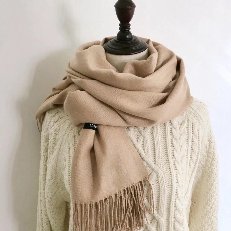 Khăn choàng cổ, khăn dạ len quàng cổ thời trang nam nữ Cashmere KC02 TACADO