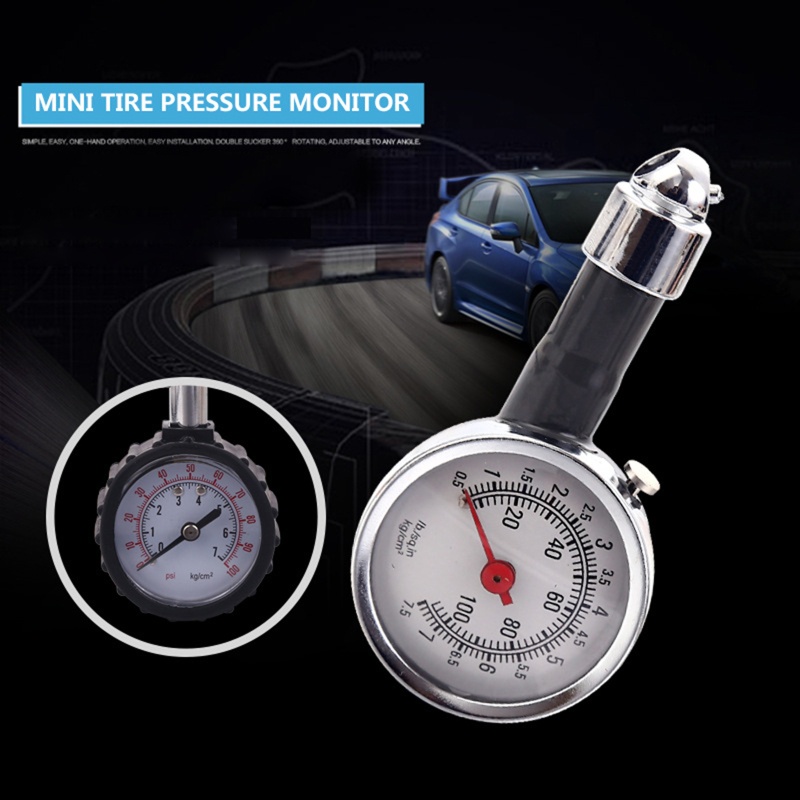 Đồng Hồ Đo Áp Suất Lốp Xe Hơi 100Psi