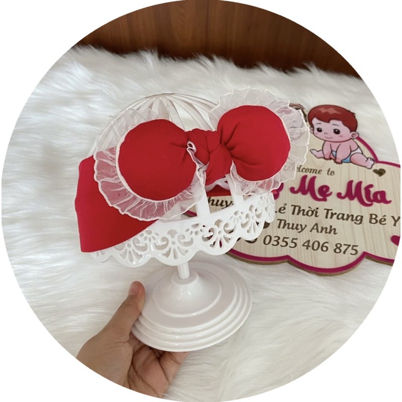 TURBAN CHO BÉ GÁI RẺ ĐẸP TUBAN CHẤT COTTON MỀM MỊN CHO BÉ TỪ 0-24M