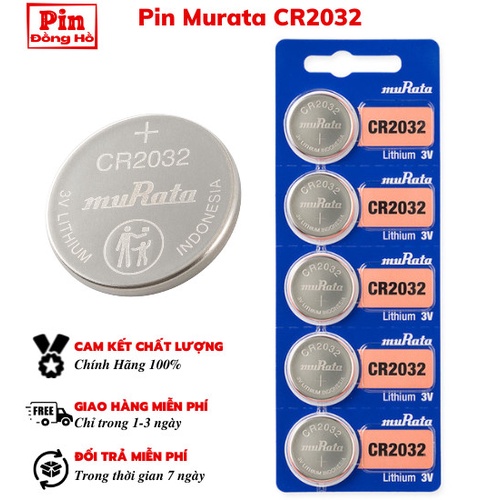 Pin muRata CR2032 1 vỉ 5 viên thumbnail