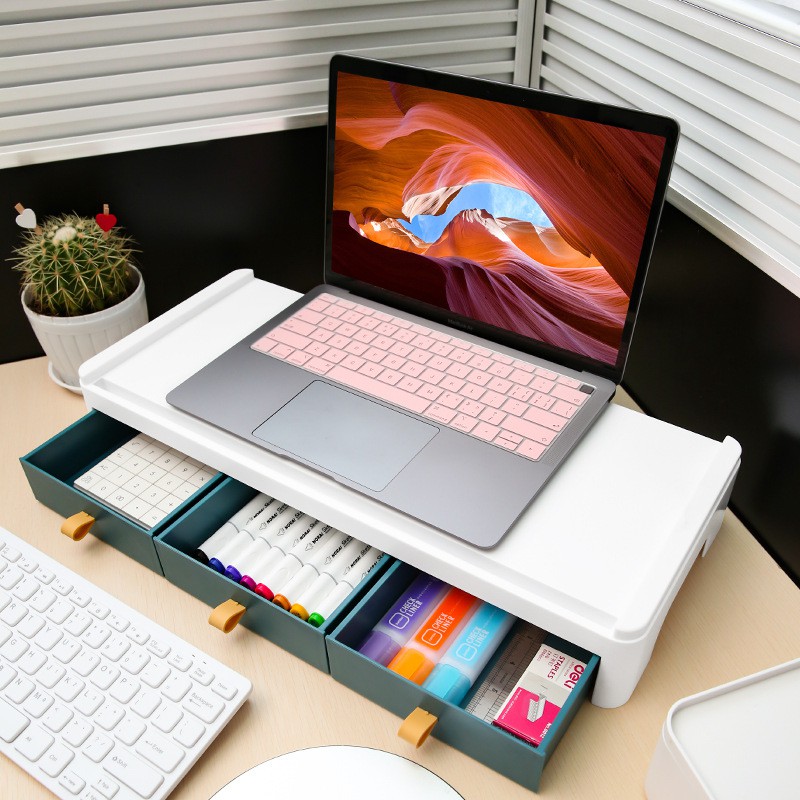 Bàn nhựa dùng để nâng độ cao để bàn của máy tính kích thước 51 x 22 x 7cm | BigBuy360 - bigbuy360.vn