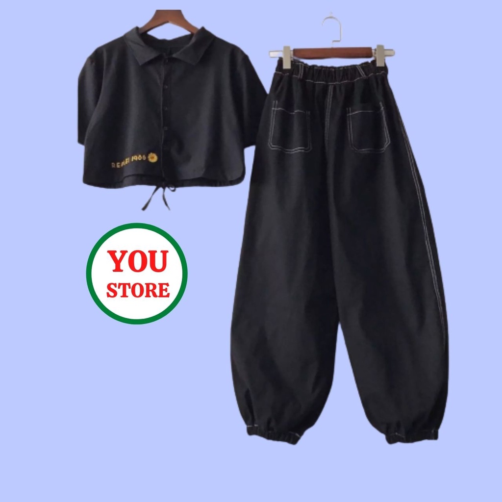 Quần Nữ 2 Túi Trước Giả Jean Có Bo Chân Chất Đẹp Mã 013 You Store