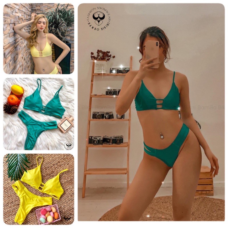 BIKINI 2 MẢNH ĐAN DÂY SAU QUẦN TAM GIÁC (BAMBO BIKINI) | BigBuy360 - bigbuy360.vn