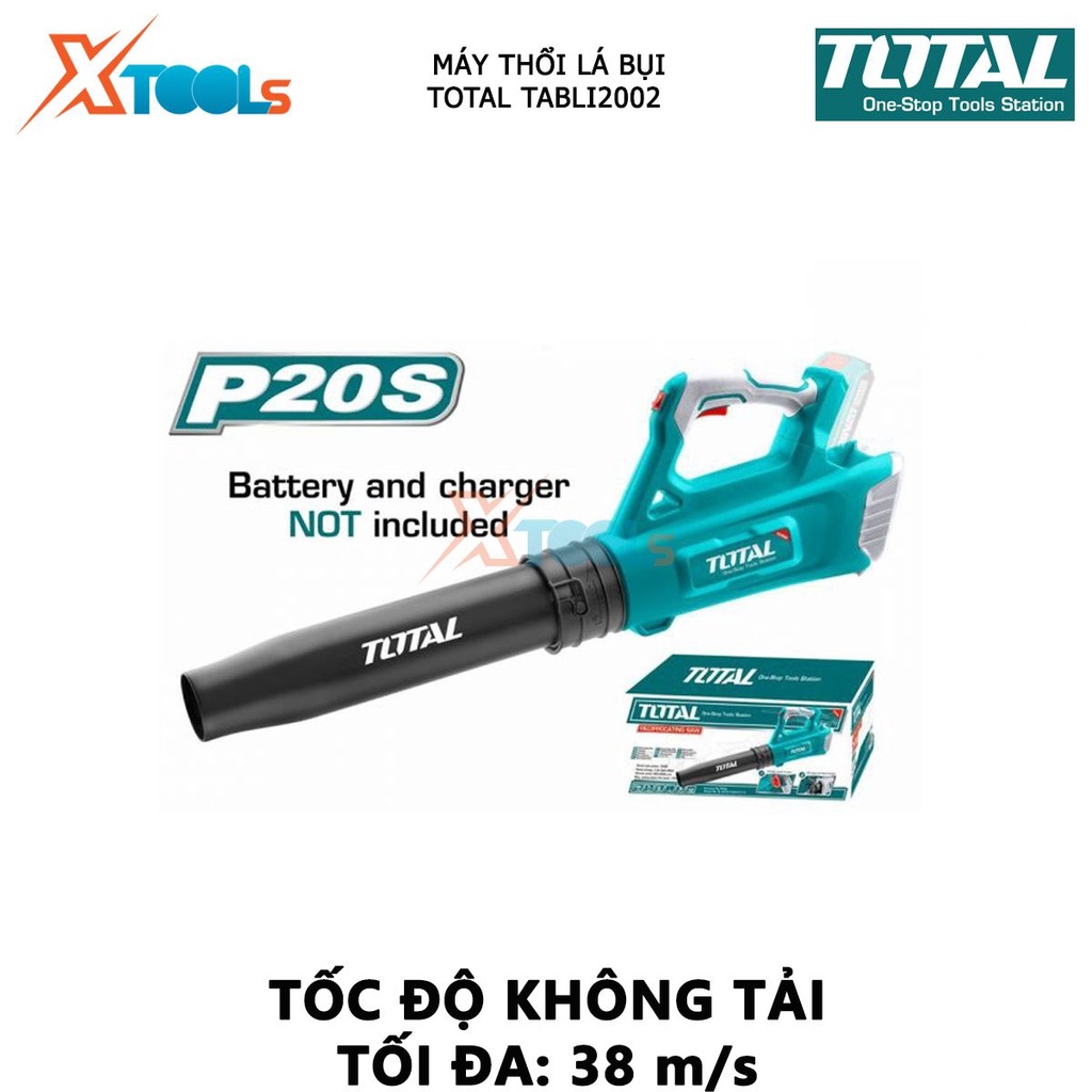 Máy thổi bụi dùng pin Total TABLI2002 máy thổi lá cầm tay Điện thế pin 20V loại cầm tay, tiện dụng [XSAFE][XTOOL]