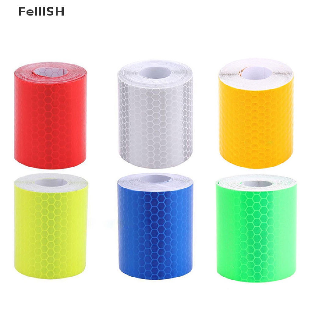 Cuộn Băng Keo Phản Quang Tự Dính 1m * 5cm Cảnh Báo An Toàn Cho Xe Hơi Xe Tải 439br