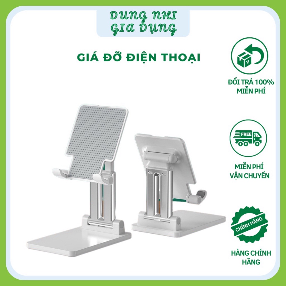 Giá Đỡ Điện Thoại Hợp Kim Cao Cấp Kẹp Điện Thoại Để Bàn Gấp Gọn Mang Đi Tiện Lợi GD