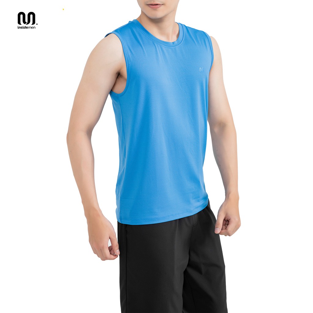 Áo ba lỗ nam, tanktop tập gym 𝐈𝐍𝐒𝐈𝐃𝐄𝐌𝐄𝐍 2 màu trẻ trung nam tính, chất vải co giãn, thoải mái - ITT001S1
