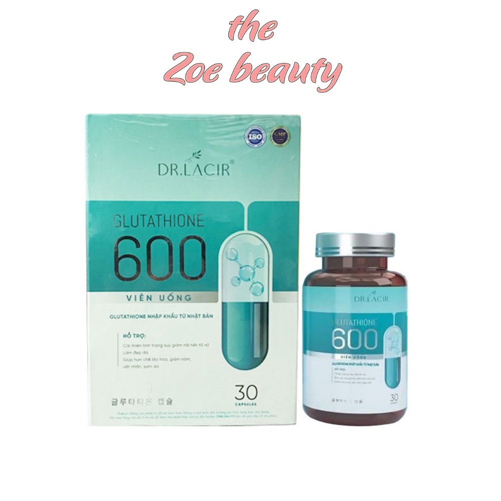 Viên Uống Trắng Da DR.LAICR GLUTATHIONE 600 - THE ZOE BEAUTY