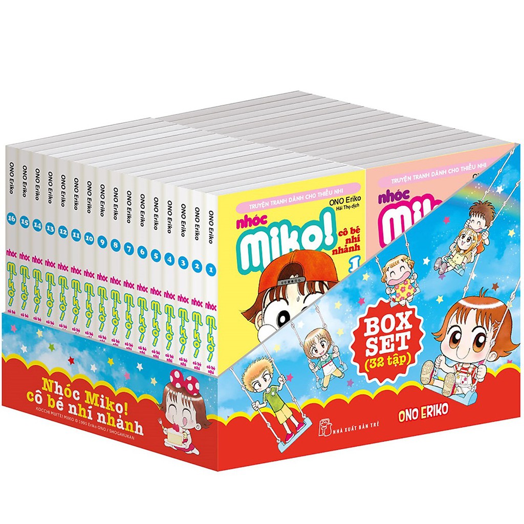 Sách - Boxset Nhóc Miko! Cô Bé Nhí Nhảnh (Trọn Bộ 32 Tập)